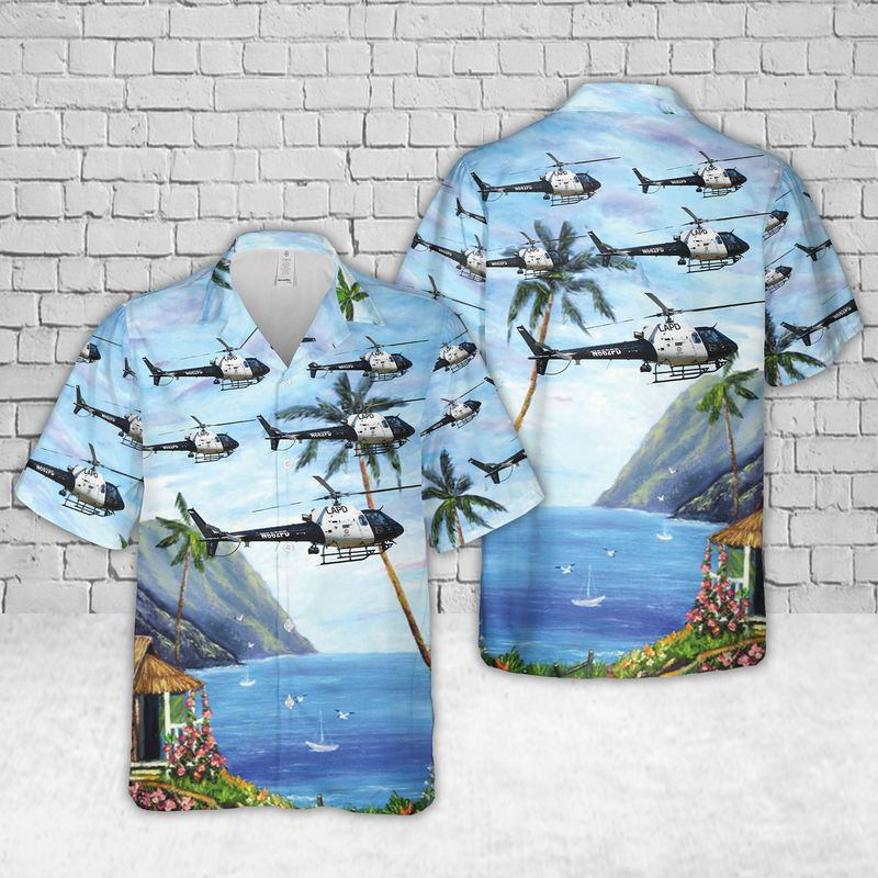 LADP N662PD Helicopter Hawaiian Shirt Gift for Men Dad Father Gift for Men Dad Father