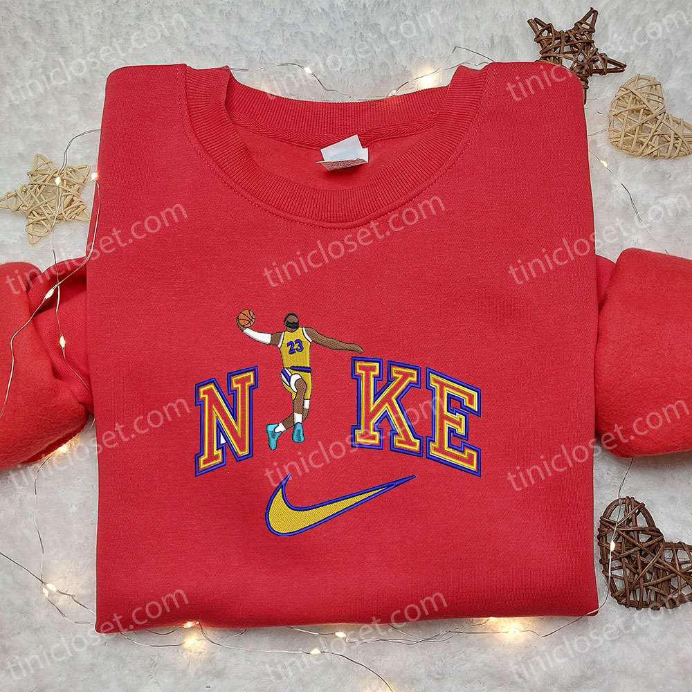 LeBron James x Nike NBA Sport Embroidered Shirt – Celebrity Inspired Athletic Tee