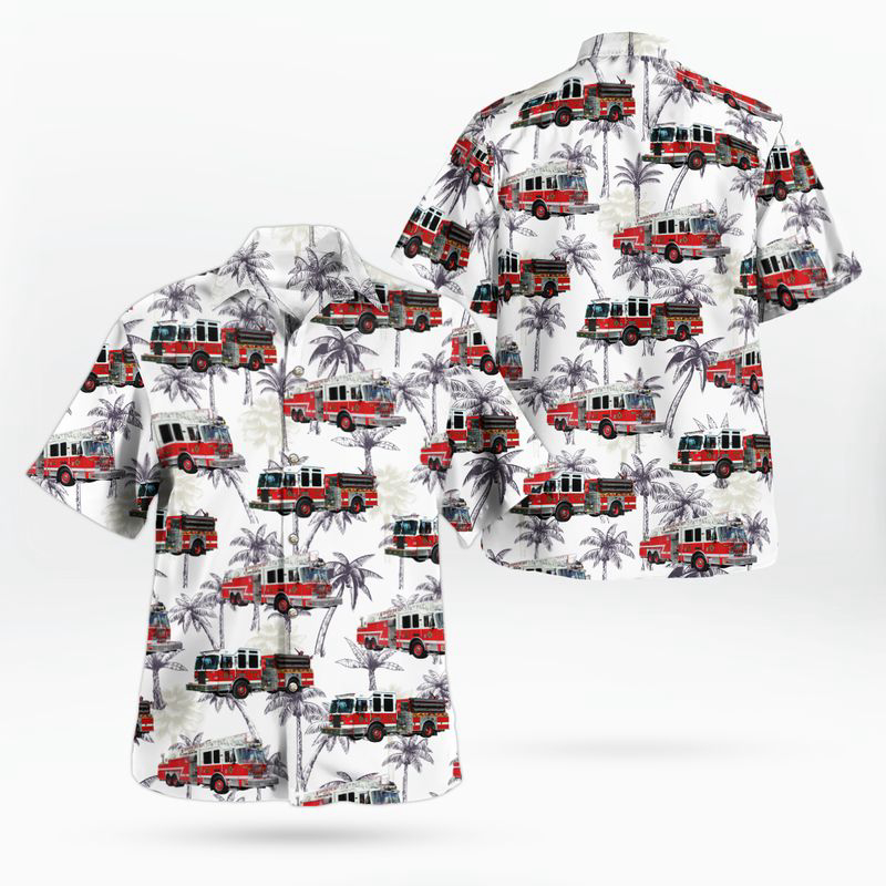 Lehighton, Pennsylvania, Lehighton Fire Department Hawaiian Shirt Gift for Men Dad Father Gift for Men Dad Father