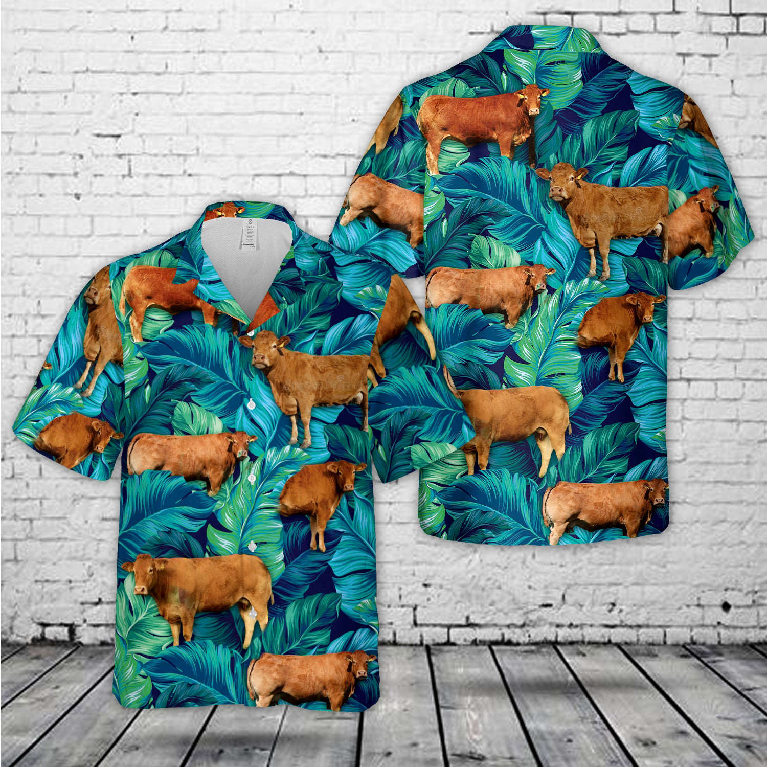 Limousin cattle Hawaiian Shirt Gift for Men Dad Father Gift for Men Dad Father