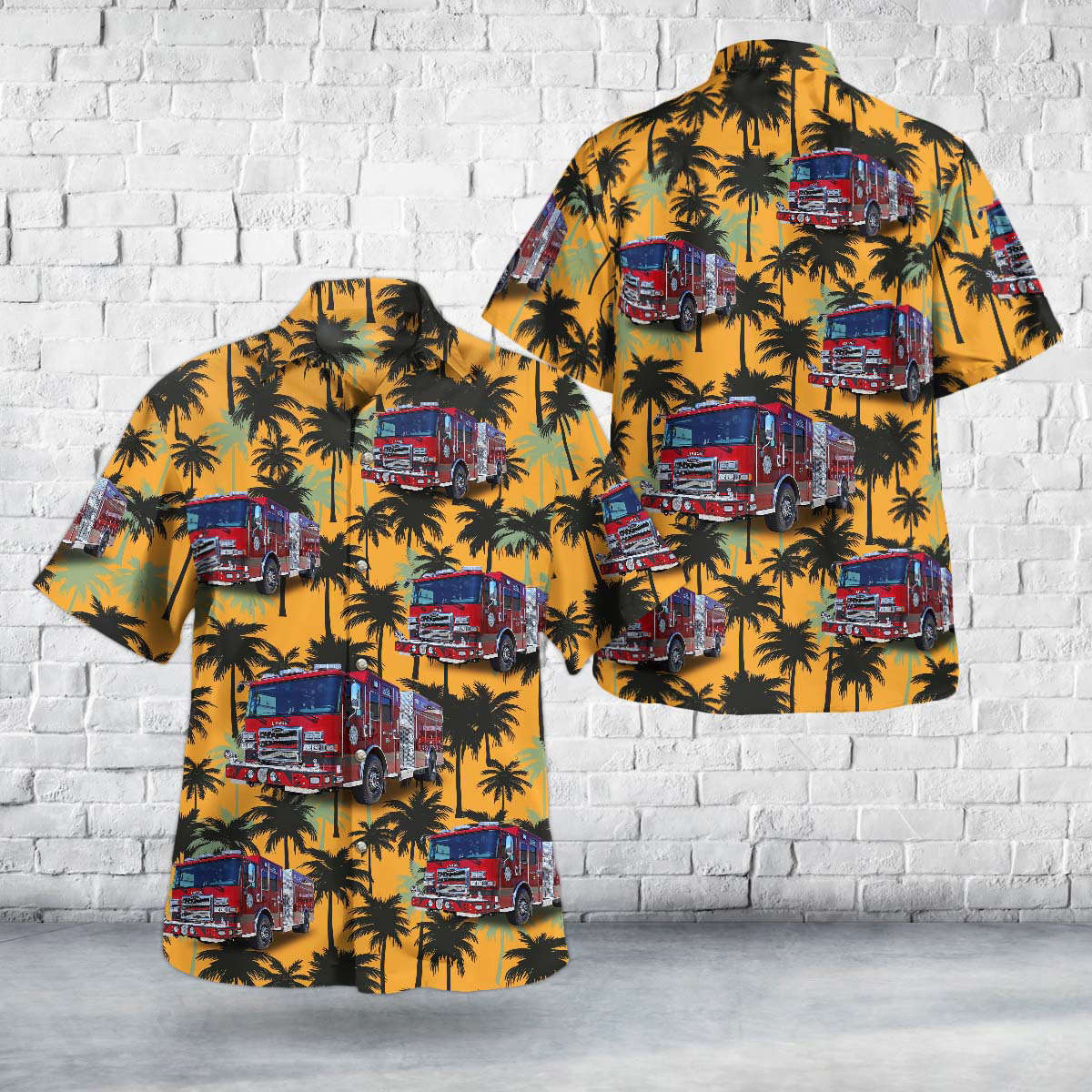 Lisbon, Connecticut, Lisbon Volunteer Fire Department Hawaiian Shirt Gift for Men Dad Father Gift for Men Dad Father
