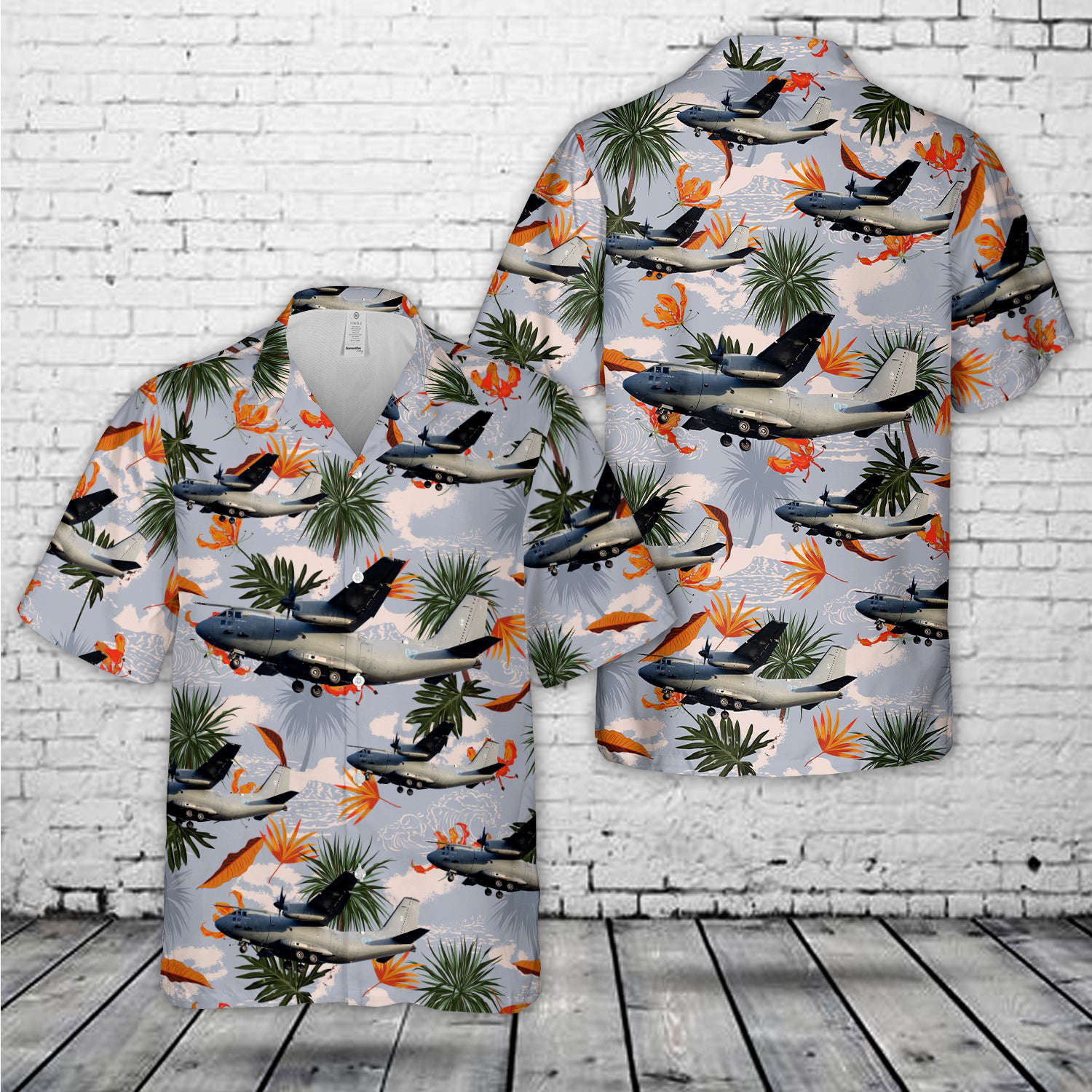 Lithuanian Air Force Alenia C-27J Spartan Hawaiian Shirt Gift for Men Dad Father Gift for Men Dad Father