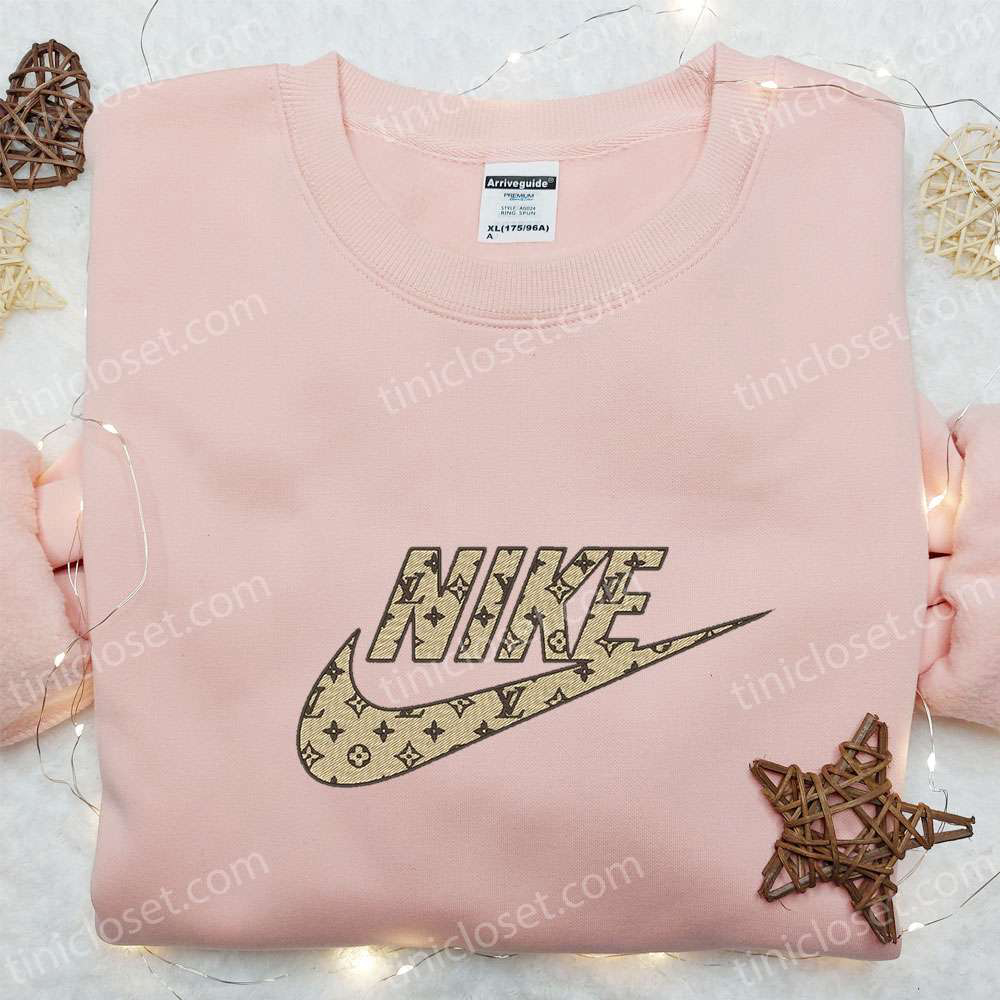 Louis Vuitton x Nike Embroidered Sweatshirt & T-shirt: Best Birthday Gift Ideas