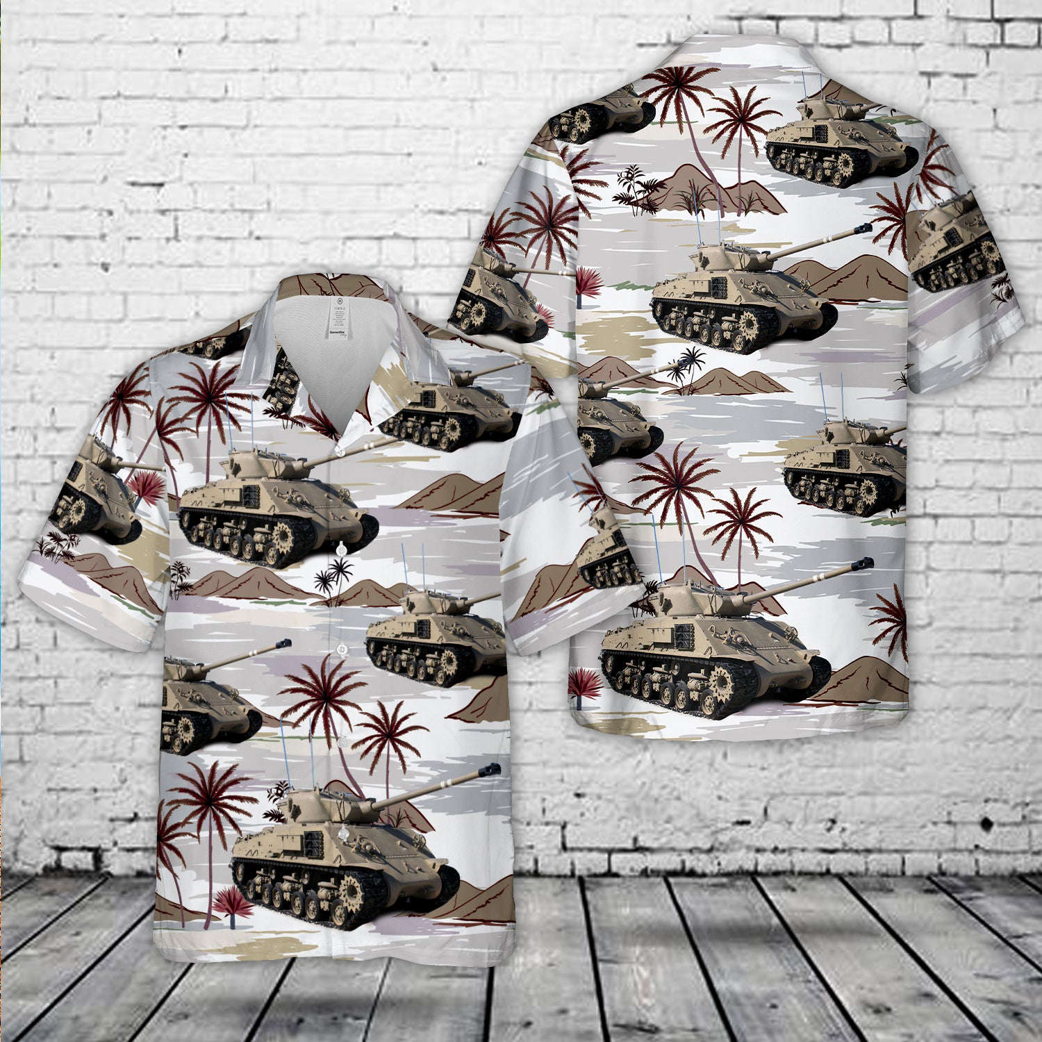 M-50 Super Sherman Hawaiian Shirt Gift for Men Dad Father Gift for Men Dad Father