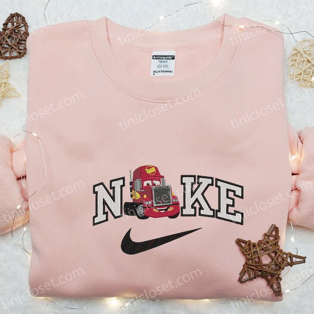 Mack Truck x Nike Cartoon Embroidered Sweatshirt & Disney Characters T-shirt: Best Family Gift Ideas