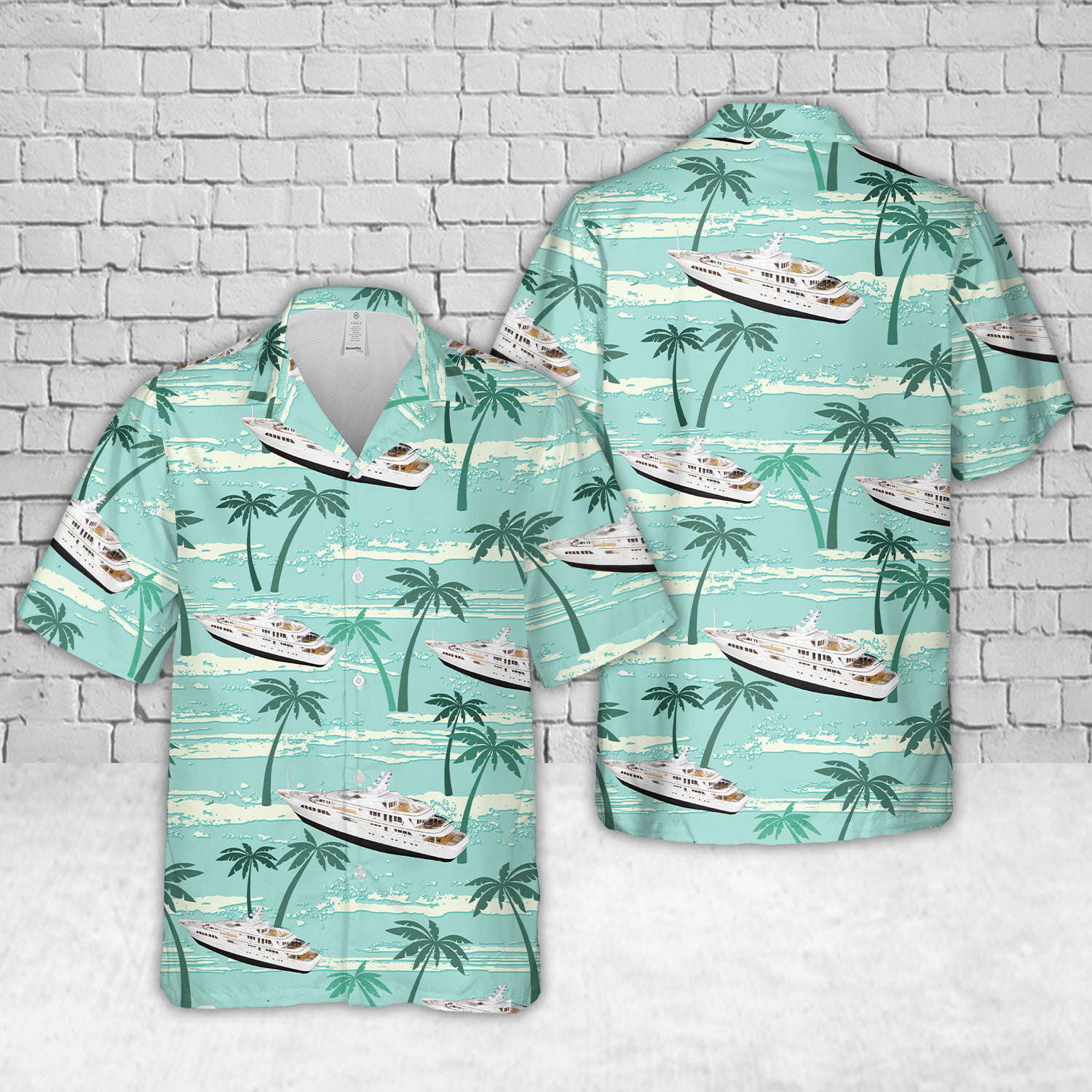 Majestic Motor Super Yacht Hawaiian Shirt Gift for Men Dad Father Gift for Men Dad Father