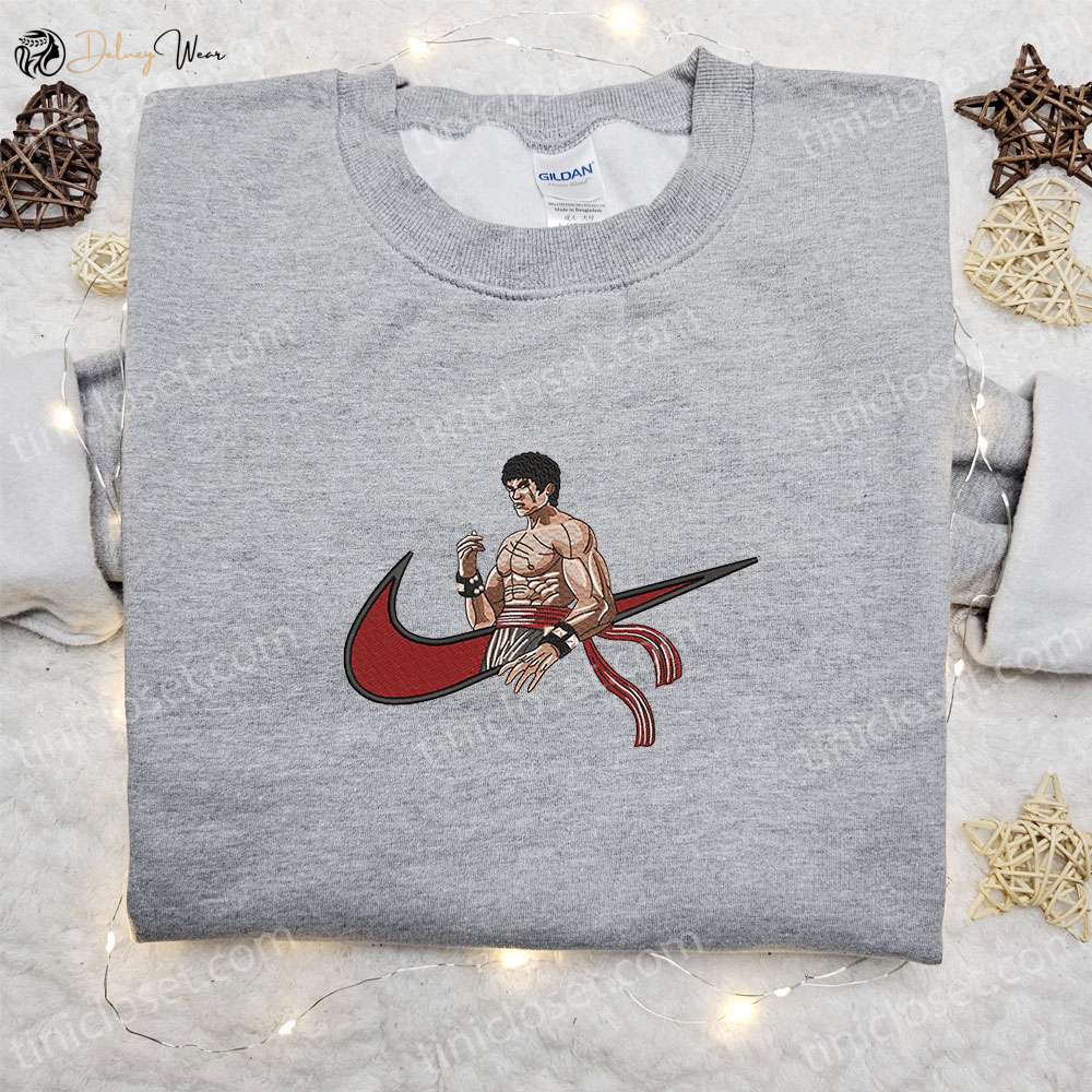 Marshall Lo x Nike Swoosh & Tekken Game Embroidered Shirts Nike Inspired Apparel
