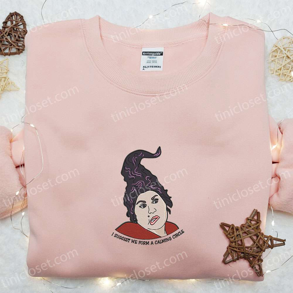 Mary Sanderson Embroidered Hoodie: Best Halloween Gift for Lovers – Halloween Sweatshirt