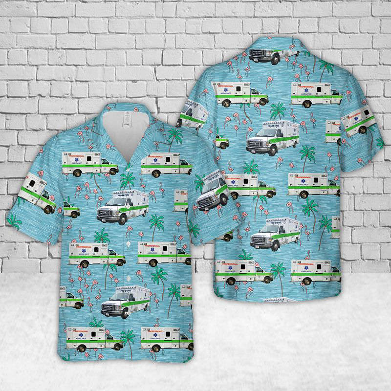 Massachusetts Pro EMS Hawaiian Shirt Gift for Men Dad Father Gift for Men Dad Father