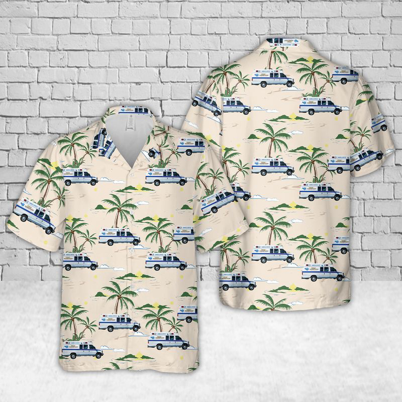Massachusetts STAT Southcoast EMS Hawaiian Shirt Gift for Men Dad Father Gift for Men Dad Father