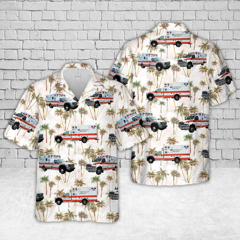 Massachusetts UMass Memorial EMS Hawaiian Shirt Gift for Men Dad Father Gift for Men Dad Father