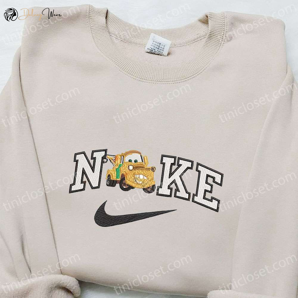 Mater Car x Nike Disney Sweatshirt & Characters T-shirt: Best Family Gift Ideas