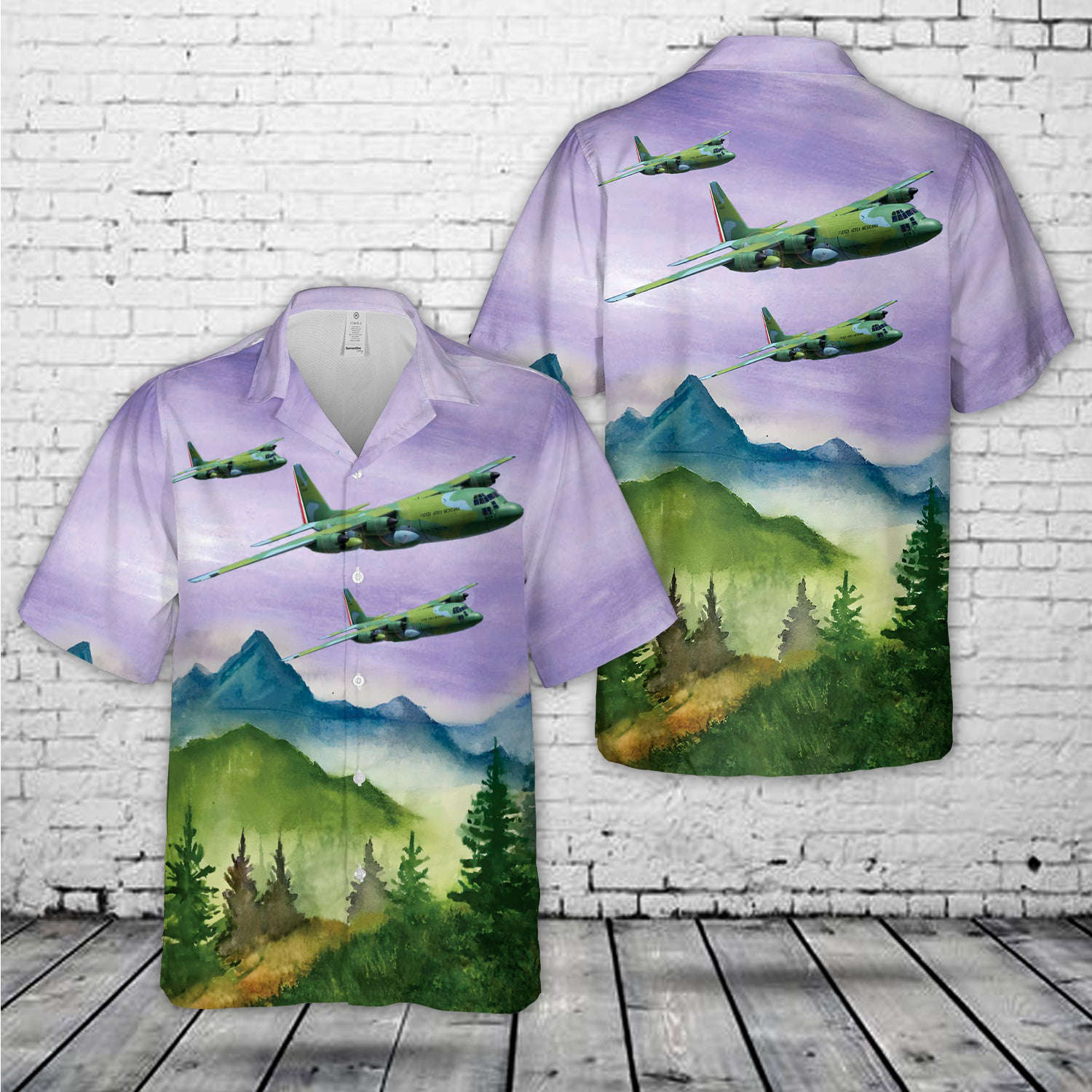 Mexican Air Force 302 Air Squadron C-130 Hawaiian Shirt Gift for Men Dad Father Gift for Men Dad Father