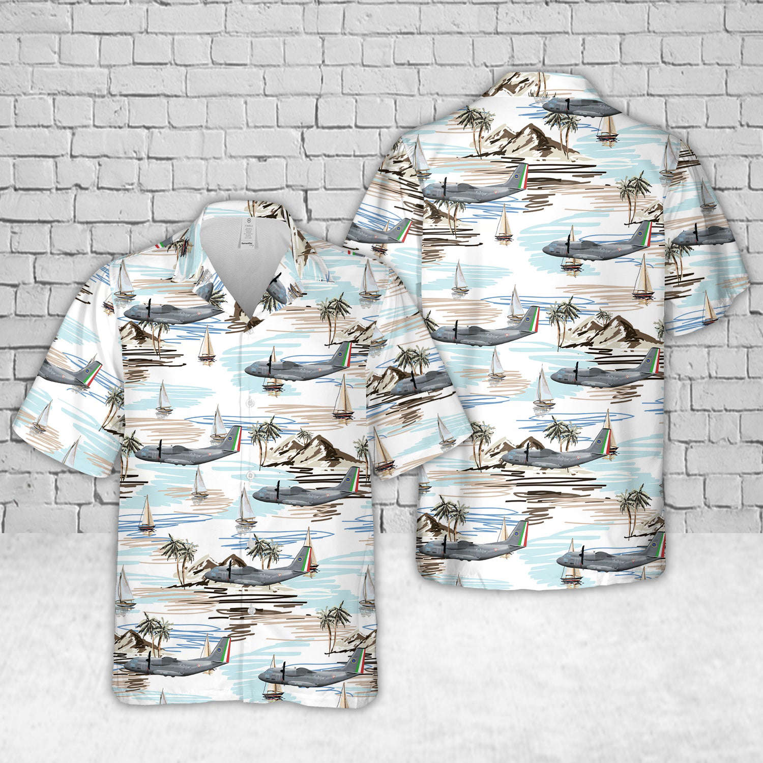 Mexican Air Force Alenia C-27J Spartan 302 Air Squadron Hawaiian Shirt Gift for Men Dad Father Gift for Men Dad Father
