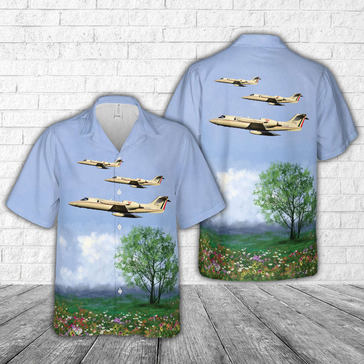 Mexican Air Force Gates Learjet 35A Hawaiian Shirt Gift for Men Dad Father Gift for Men Dad Father