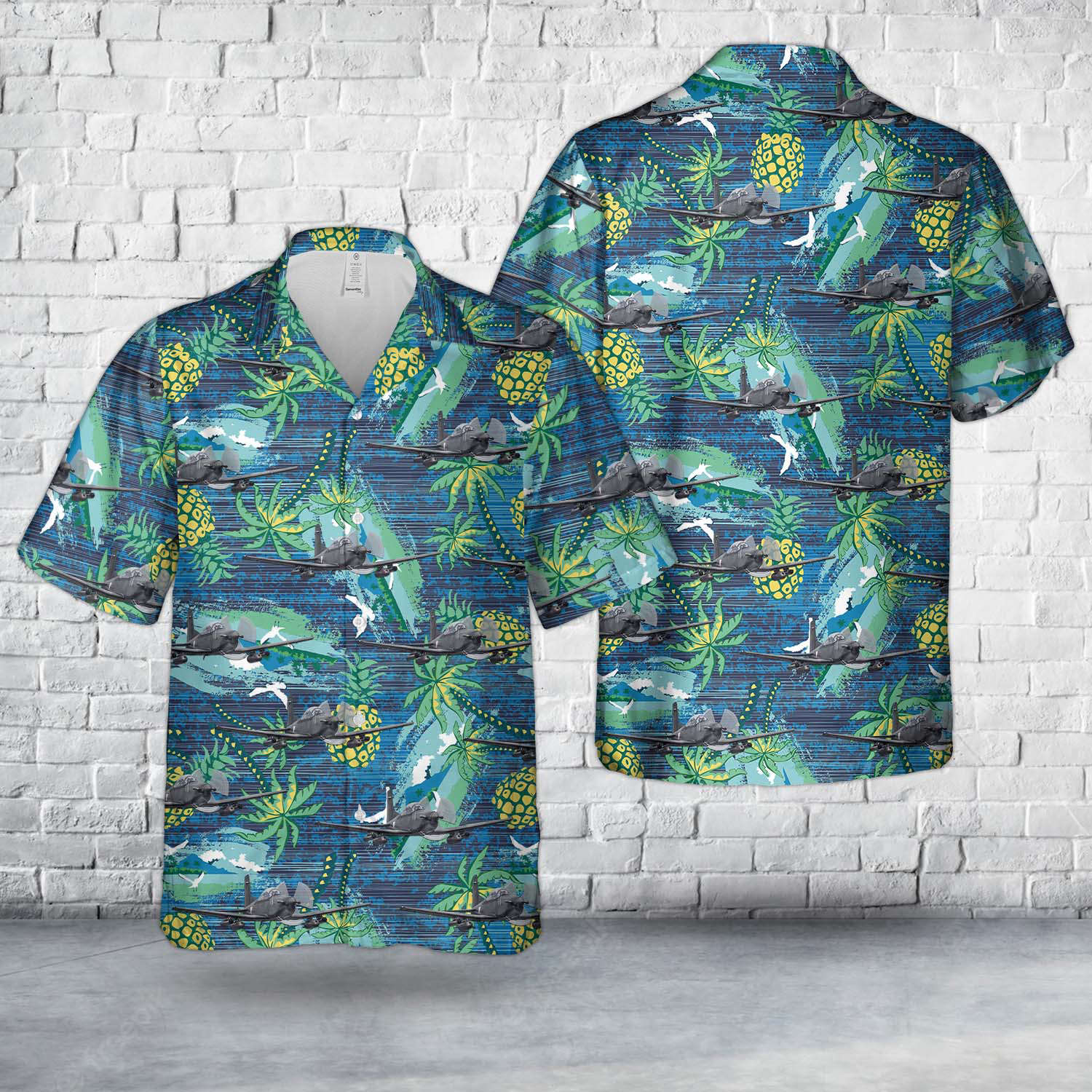 Mexican Air Force Pilatus PC-7 Hawaiian Shirt Gift for Men Dad Father Gift for Men Dad Father