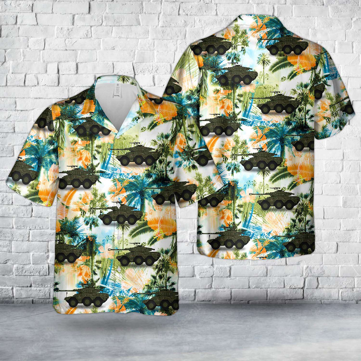 Mexican Army Panhard ERC 90 F1 Lynx Hawaiian Shirt Gift for Men Dad Father Gift for Men Dad Father