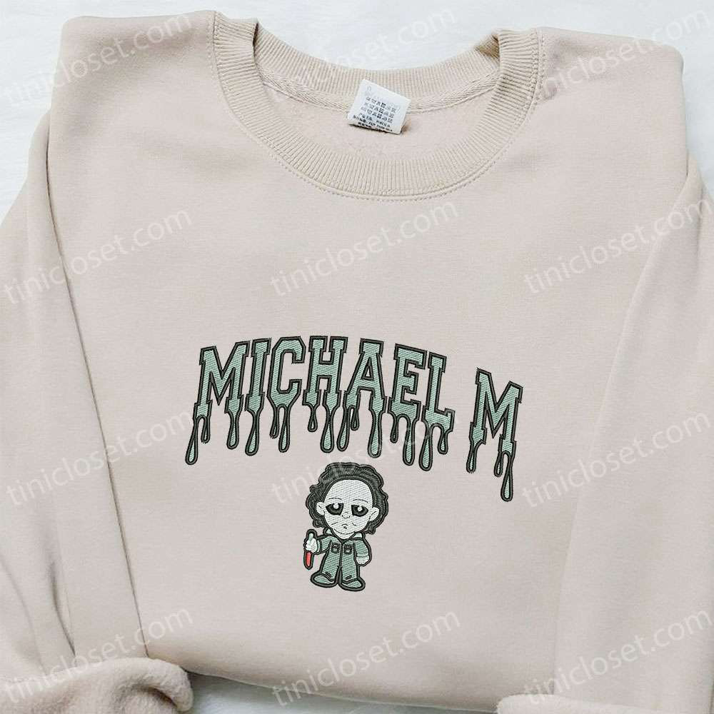 Michael Myers Embroidered Hoodie – Horror Movie Characters Sweatshirt
