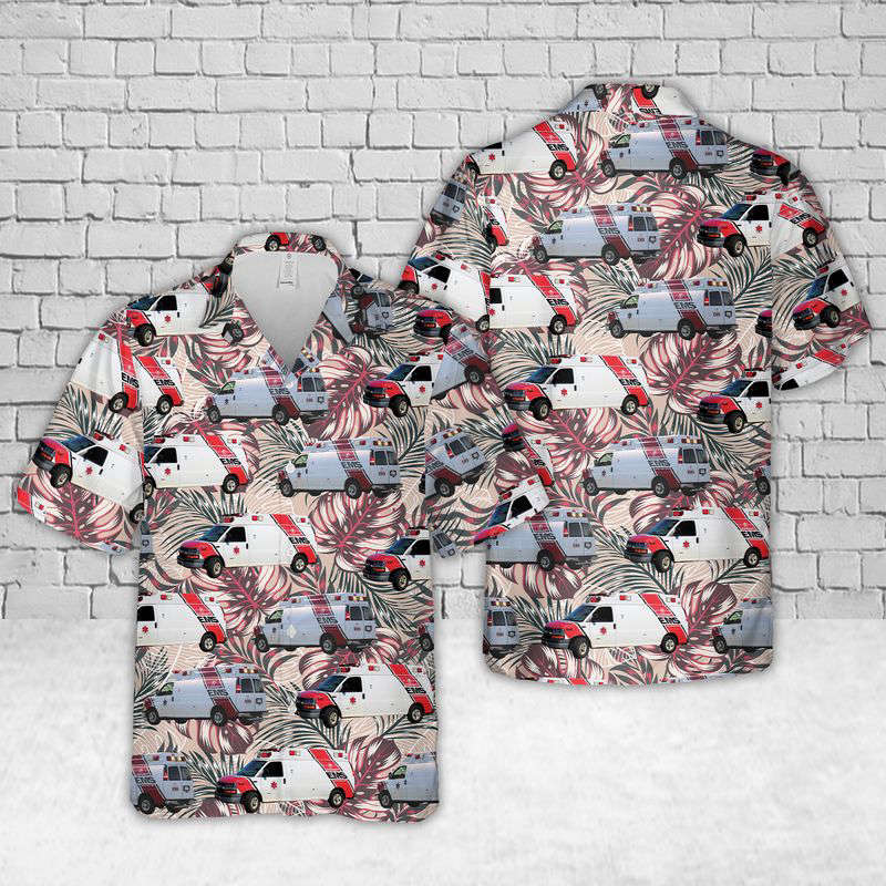 Michigan Community EMS Hawaiian Shirt Gift for Men Dad Father Gift for Men Dad Father