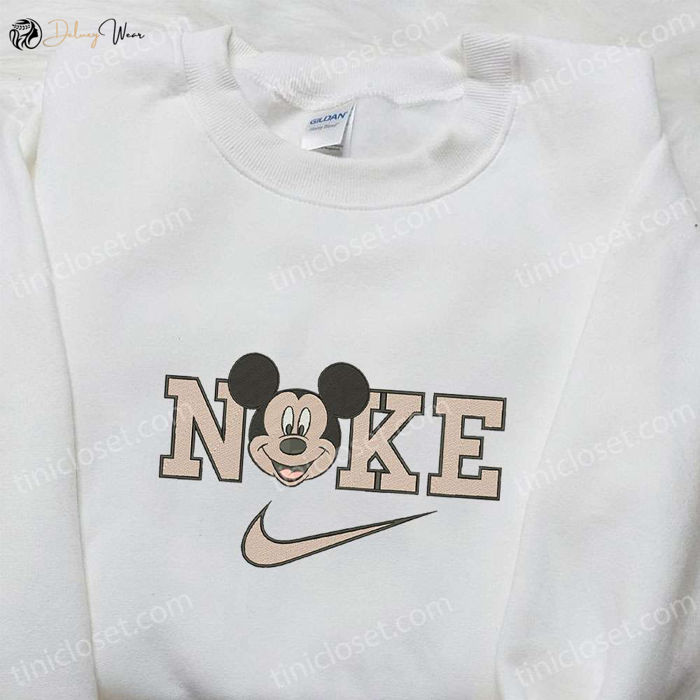 Mickey Mouse x Nike Cartoon Hoodie: Best Embroidered Shirt & Birthday Gift Idea
