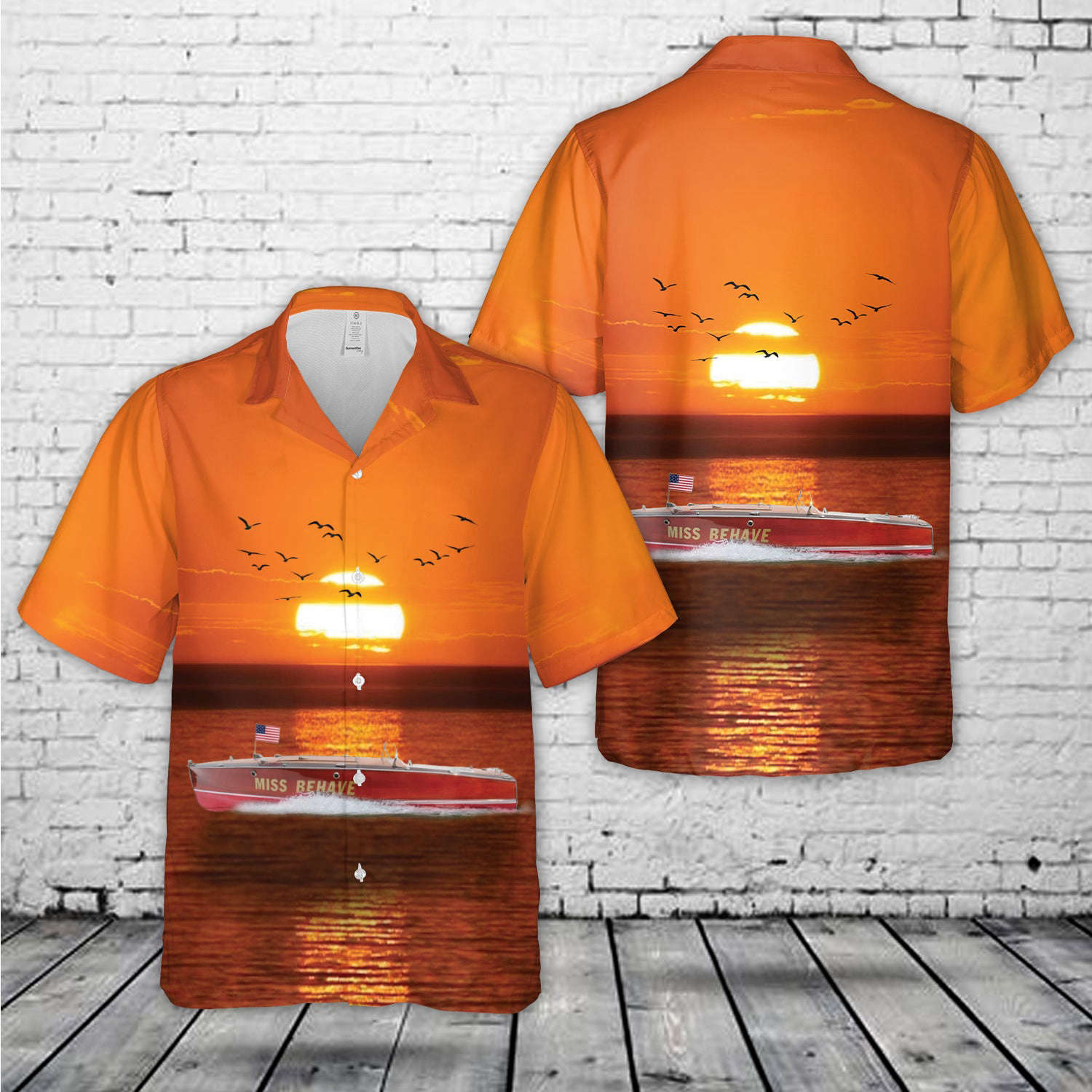 Miss Behave Boat Hawaiian Shirt Gift for Men Dad Father Gift for Men Dad Father