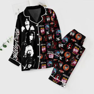 Mötley Crüe Button Down Pajamas Set – Gift for Women – Christmas Gift