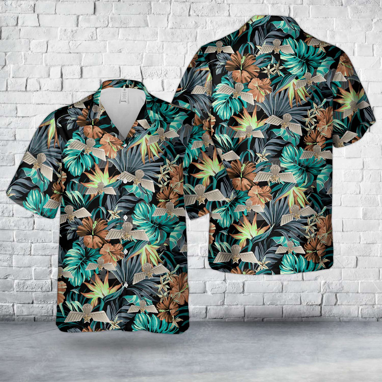 Netherlands Armed Forces Jump Wings Hawaiian Shirt Gift for Men Dad Father Gift for Men Dad Father