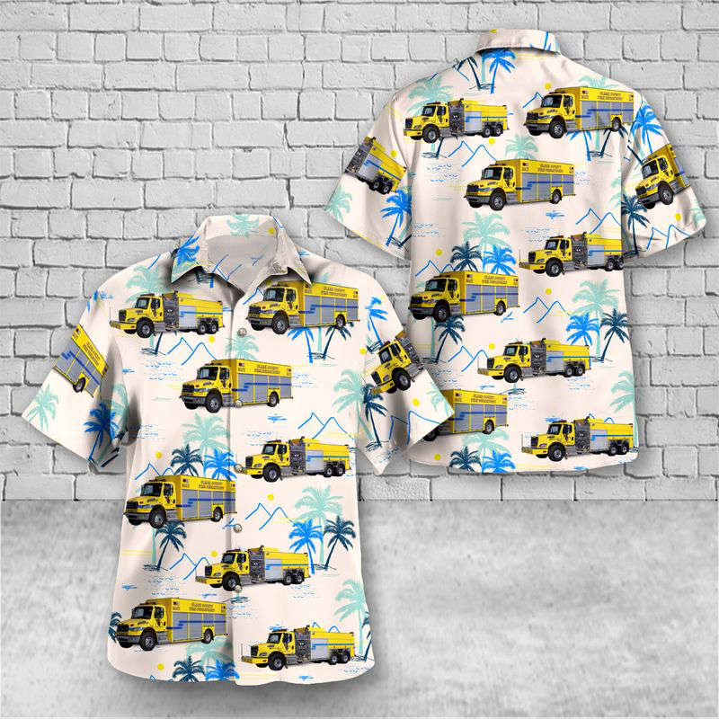 Nevada, Clark County Fire Department Station 19 - Paradise Hawaiian Shirt Gift for Men Dad Father Gift for Men Dad Father