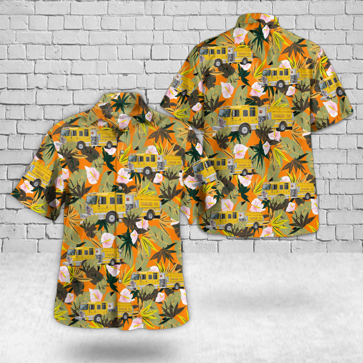 New Kensington, Pennsylvania, Upper Burrell Volunteer Fire Company No.1 Hawaiian Shirt Gift for Men Dad Father Gift for Men Dad Father