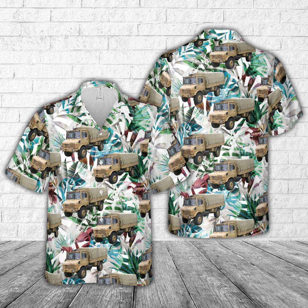 New Zealand Army 1983 Mercedes-Benz U1700L Hawaiian Shirt Gift for Men Dad Father Gift for Men Dad Father