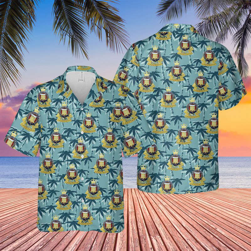 New Zealand Army, Royal New Zealand Army Ordnance Corps (RNZAOC) Hawaiian Shirt Gift for Men Dad Father Gift for Men Dad Father