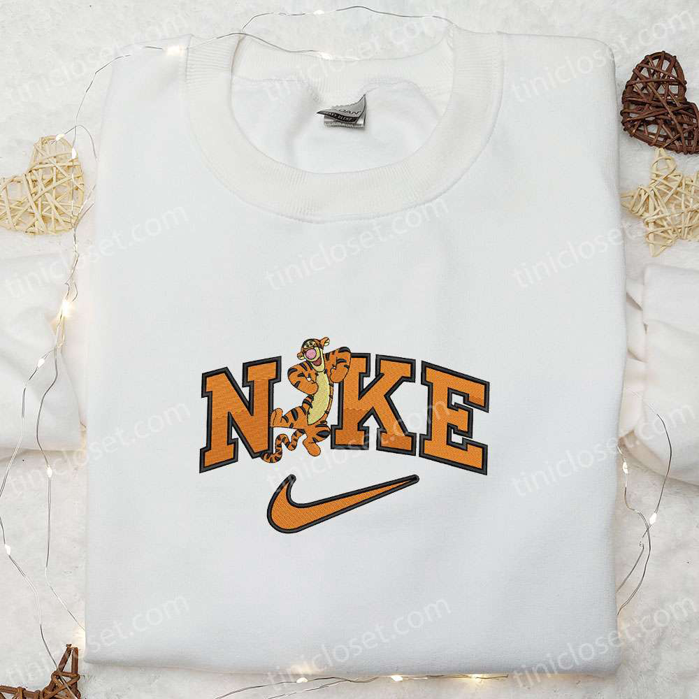 Nike Cartoon x Tigger Sweatshirt: Disney Characters Embroidered Shirt & Best Gift Ideas for Family