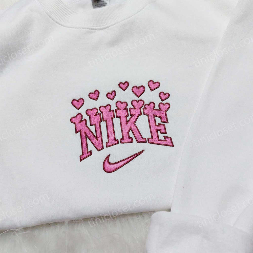 Nike Heart Love Sweatshirt: Best Valentine s Day Gift Nike Inspired Logo Shirt