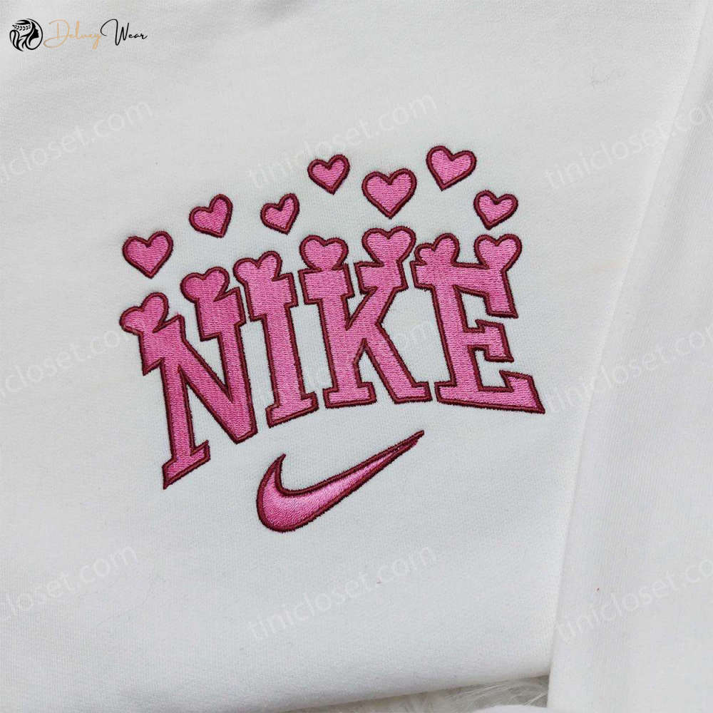 Nike Heart Love Sweatshirt: Best Valentine s Day Gift Nike Inspired Logo Shirt