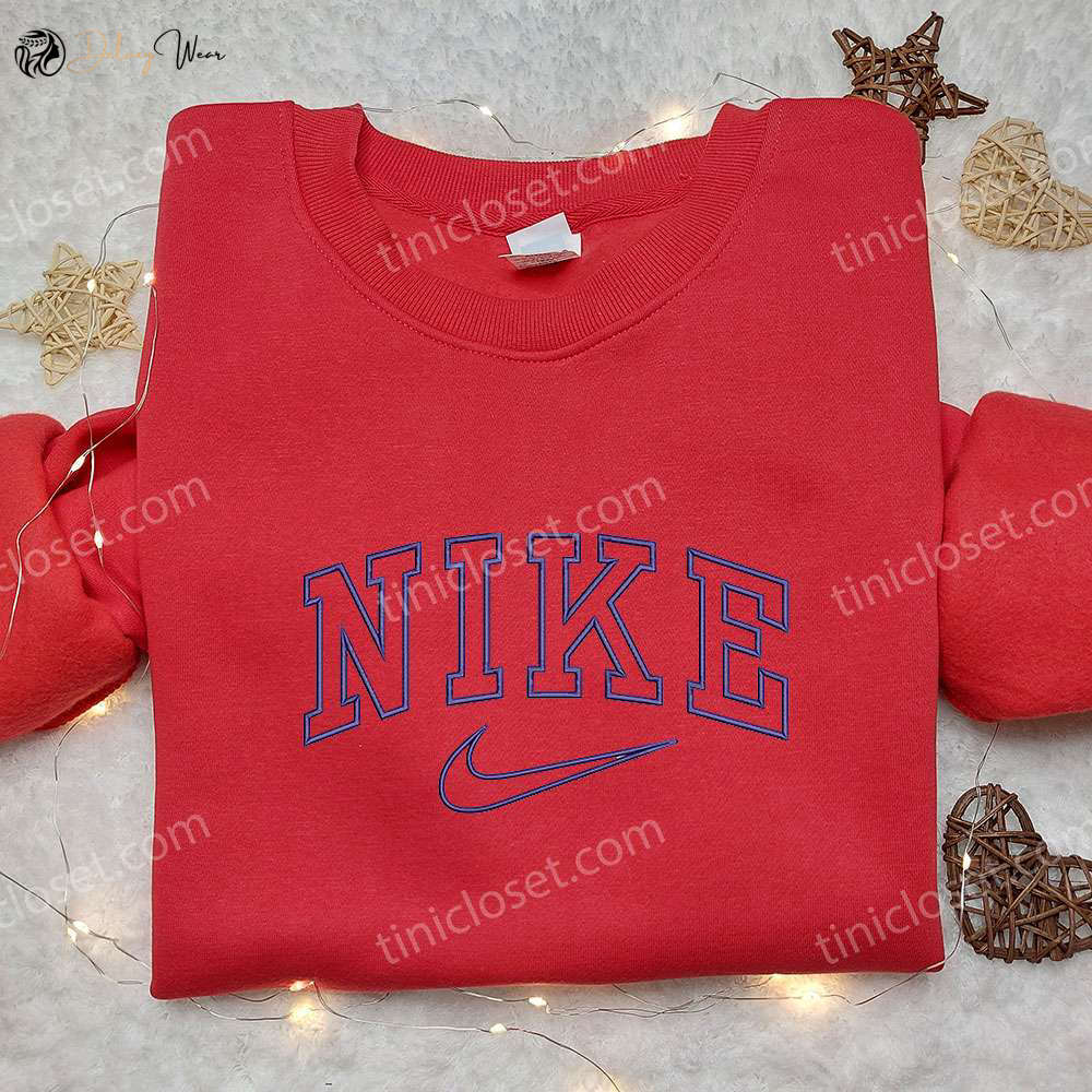 Nike Inspired Embroidered Sweatshirt: Perfect Family Gift for Style and Comfort