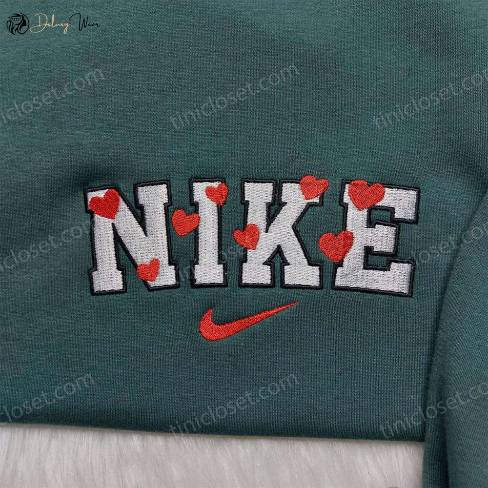 Custom Nike Love Heart Shirt – Perfect Valentine s Day Gift