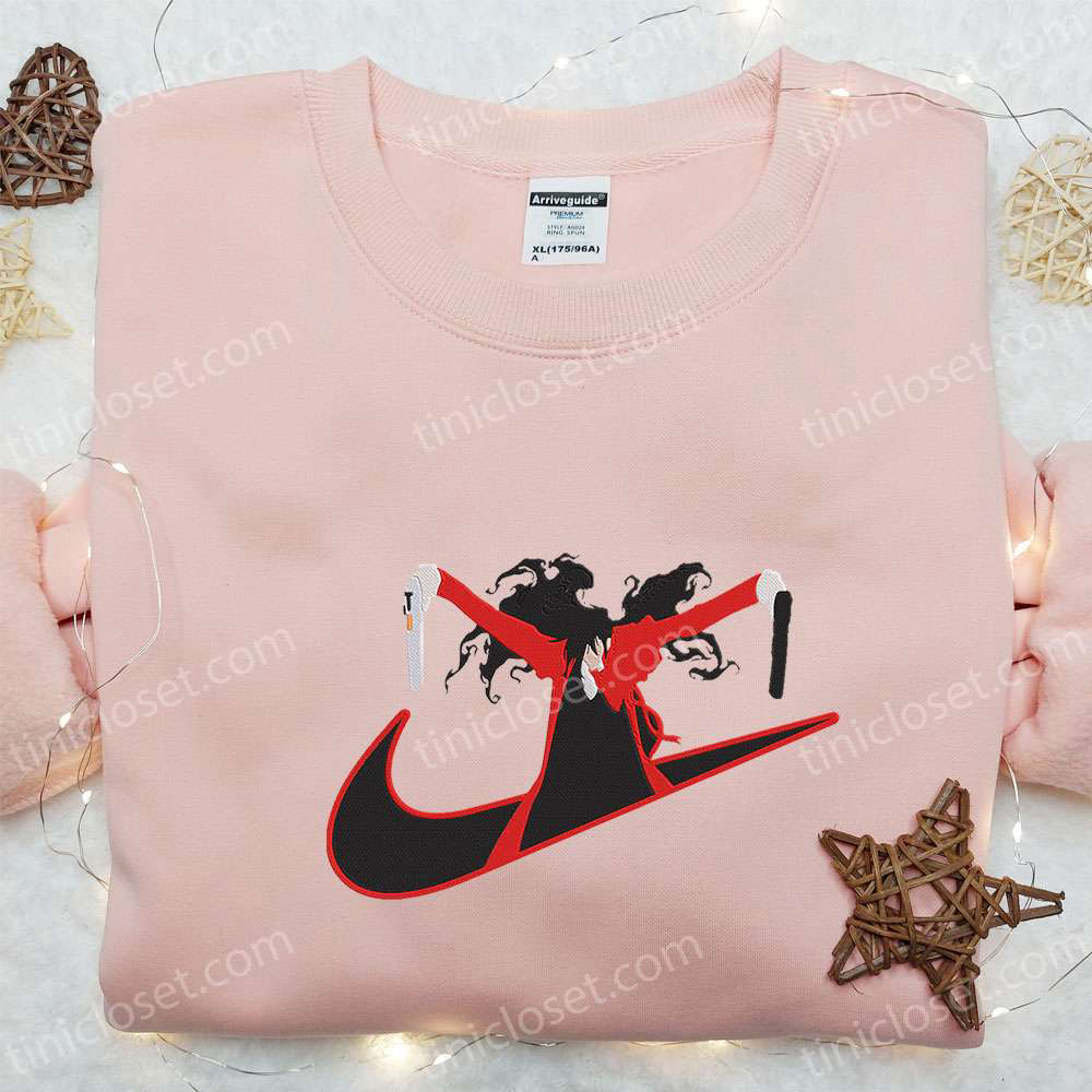 Nike x Alucard Anime Embroidered Sweatshirt: Hellsing Hoodie Perfect Birthday Gift for Family