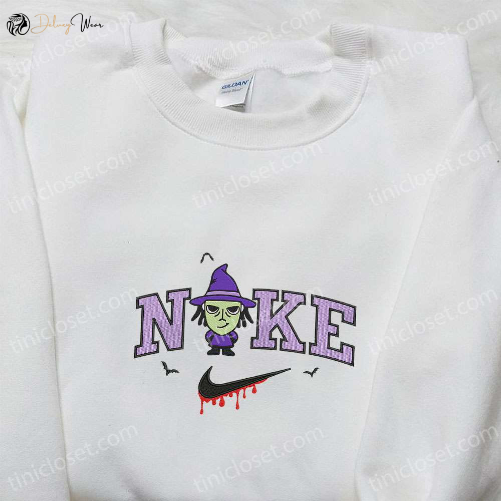Nike x Baby Shock Embroidered Hoodie Nightmare Before Christmas Characters Sweatshirt Nike Inspired T-shirt