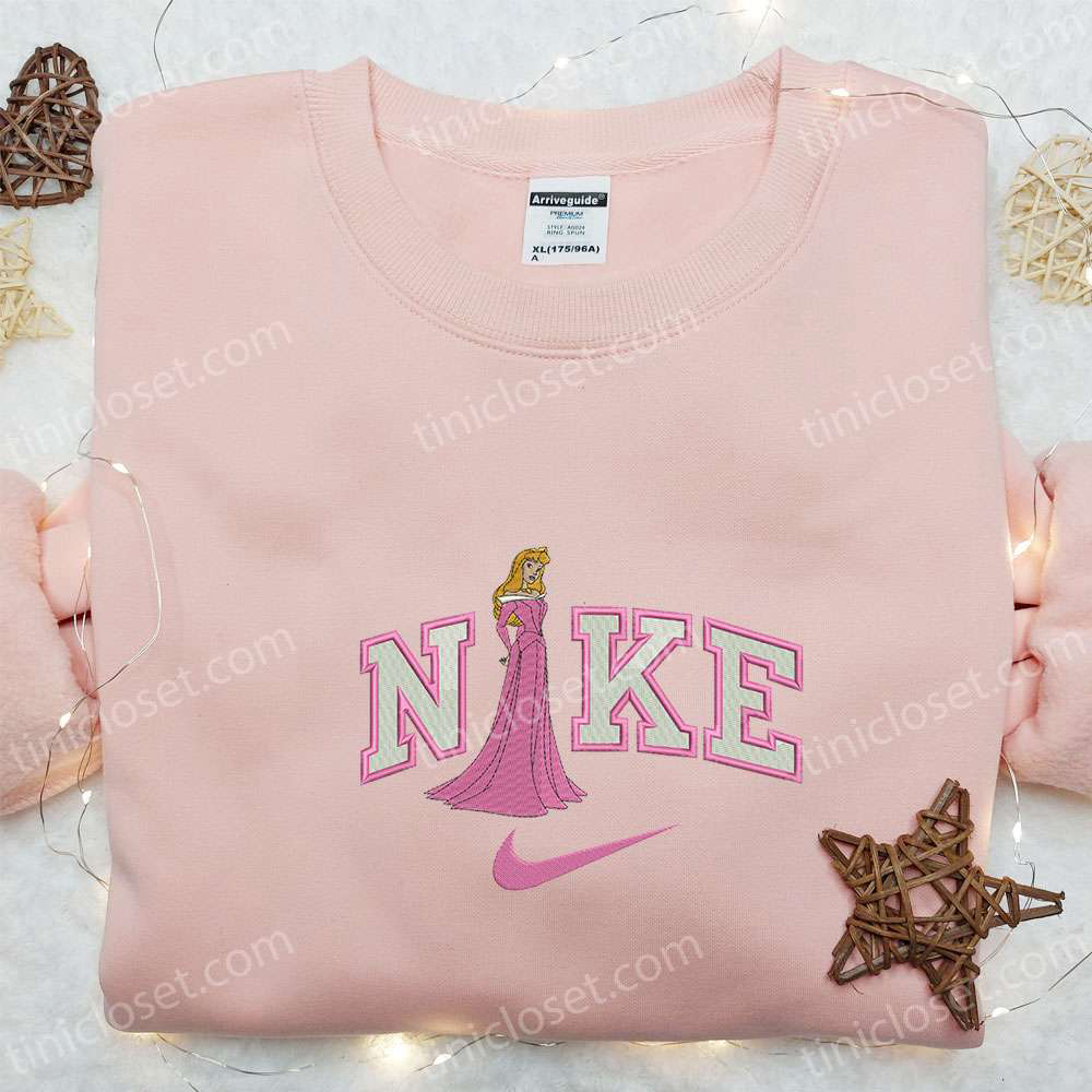 Disney Characters Nike Embroidered Shirt & Hoodie – Briar Rose Cartoon Design Custom T-shirt