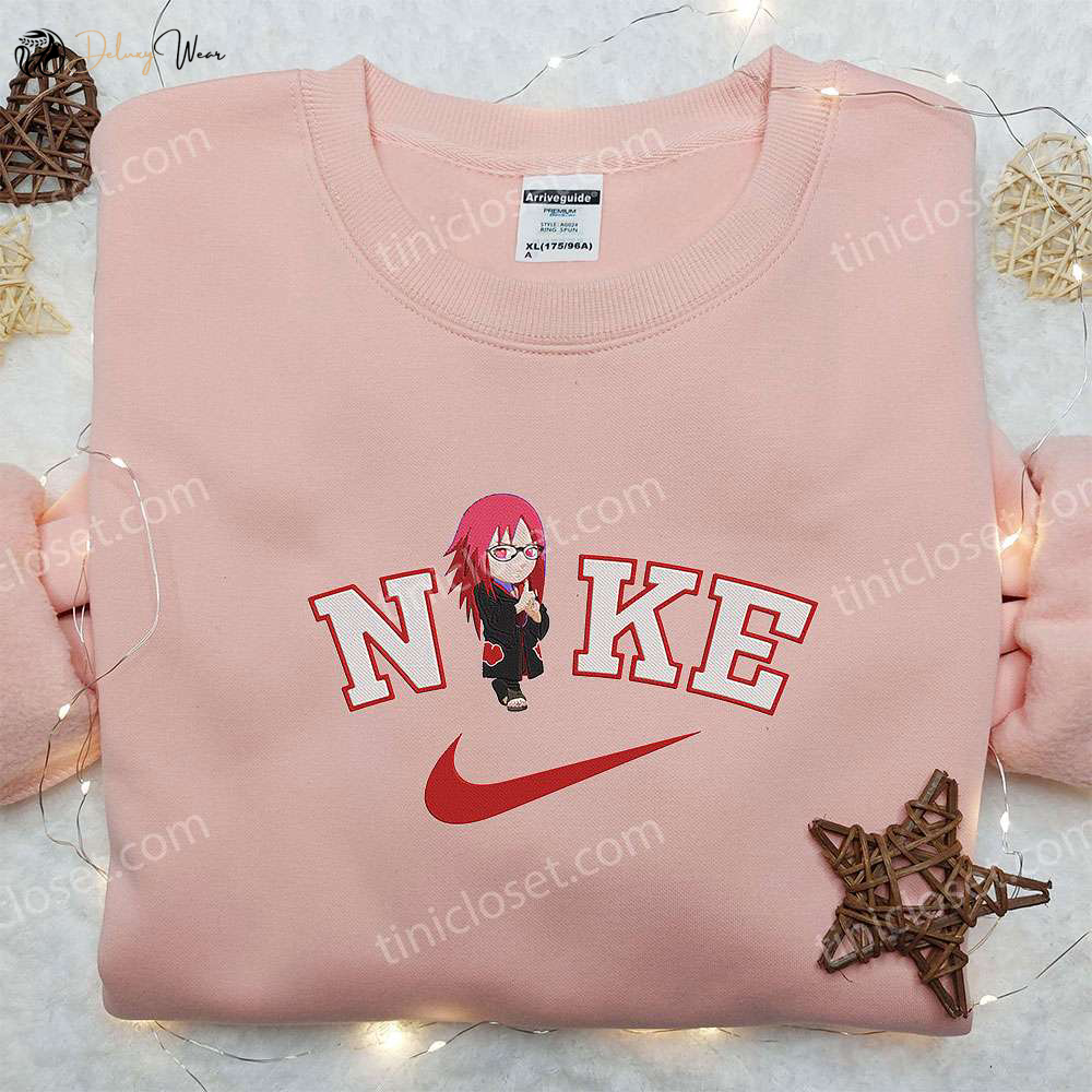 Nike x Chibi Mitsuki Naruto Embroidered Shirt: Nike Inspired & Engaging Design