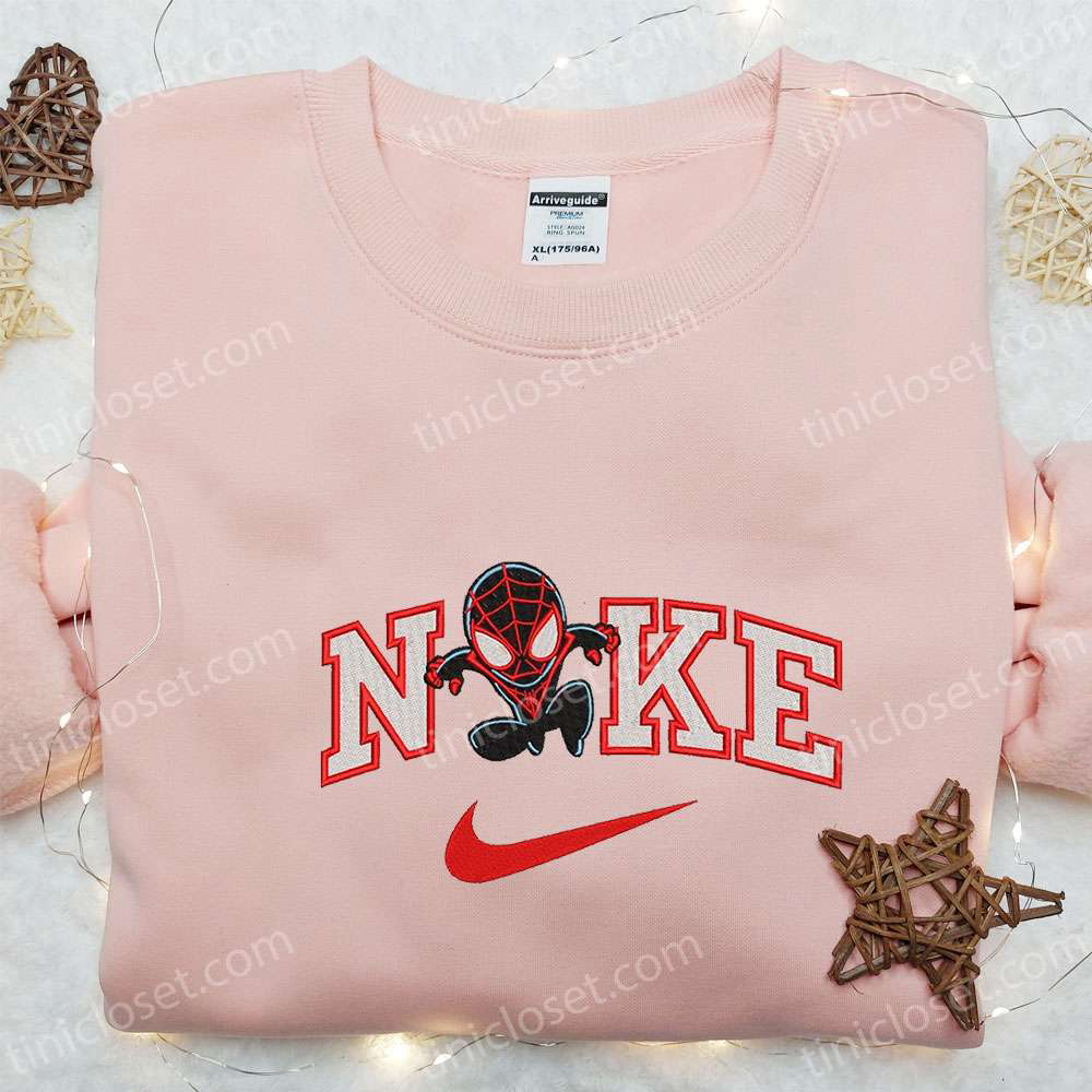 Nike x Chibi Spider-Man Venom Movie Embroidered Tshirt & Marvel Comics Hoodie – Custom Nike Tee
