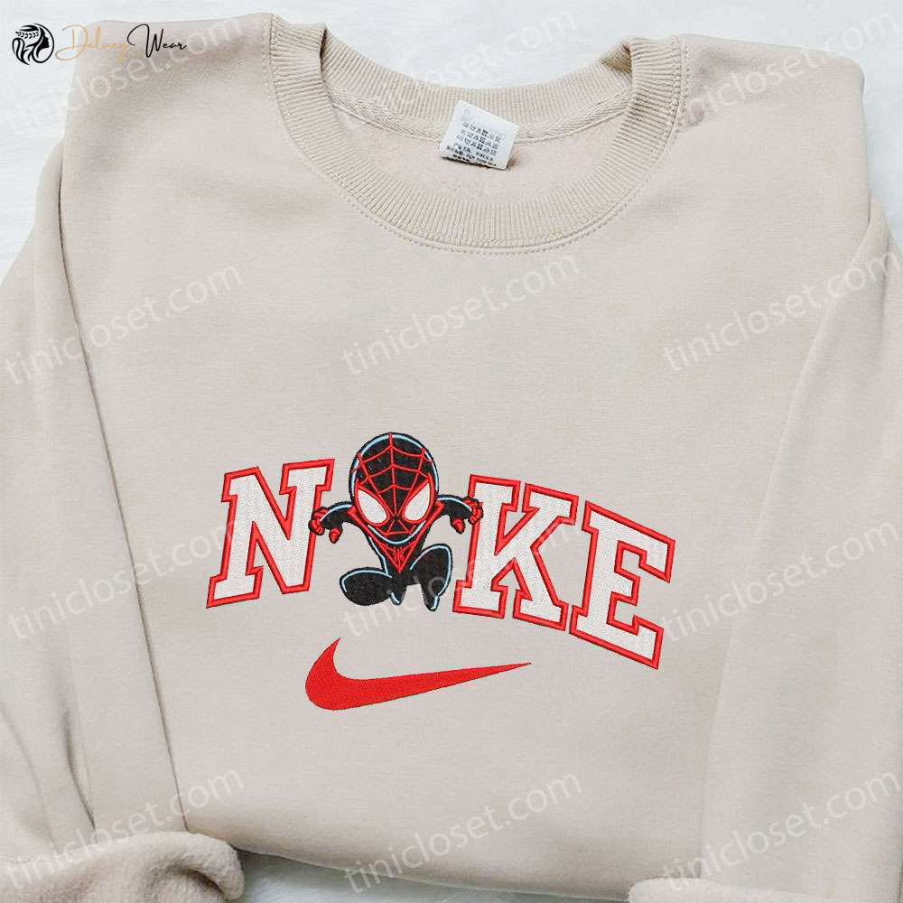 Nike x Chibi Spider-Man Venom Movie Embroidered Tshirt & Marvel Comics Hoodie – Custom Nike Tee