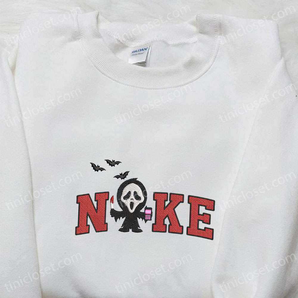 Nike x Ghost Face Embroidered Shirt: Perfect Halloween Gift