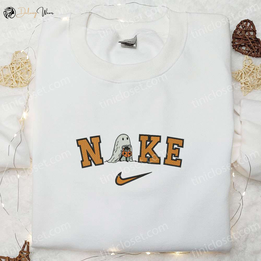 Spooky Nike x Ghost Pumpkin Halloween Hoodie T-shirt & Sweatshirt