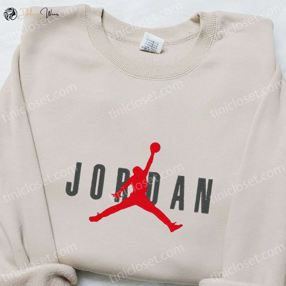 Nike x Jordan Embroidered Sweatshirt: NBA Sport Shirt Best Birthday Gift Ideas