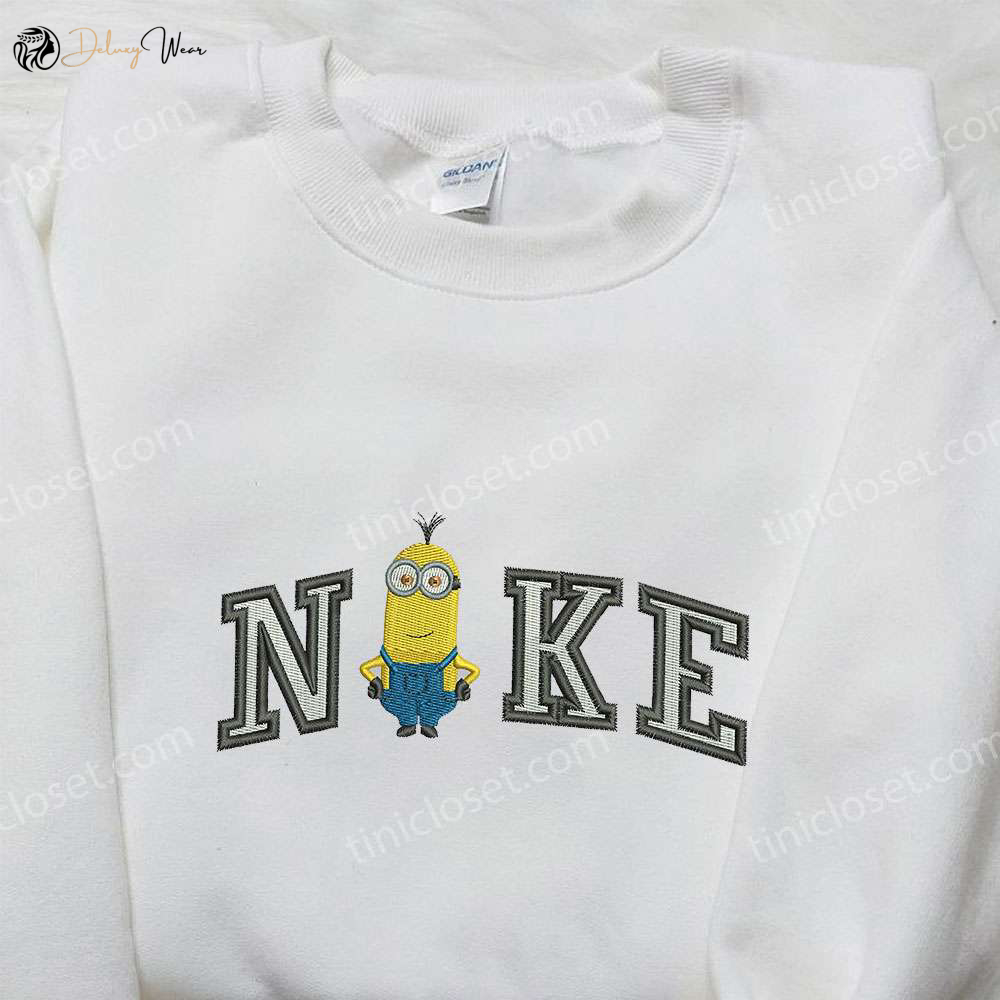 Nike x Kevin Minion Embroidered Hoodie & Sweatshirt: Cartoon-Inspired T-shirt