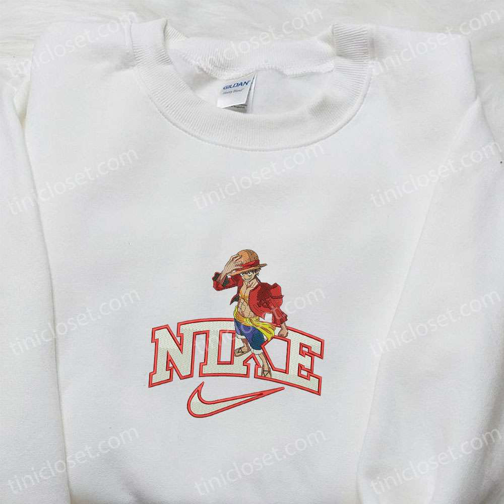 Nike x Monkey D Luffy Anime Embroidered Sweatshirt & T-shirt: Best Birthday Gift Ideas