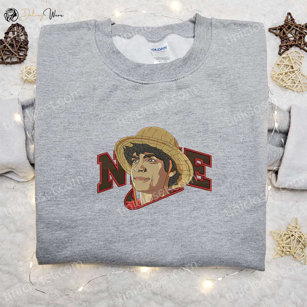 Nike x Monkey D Luffy Movie Embroidered Hoodie & Sweatshirt Anime Inspired Nike T-shirt