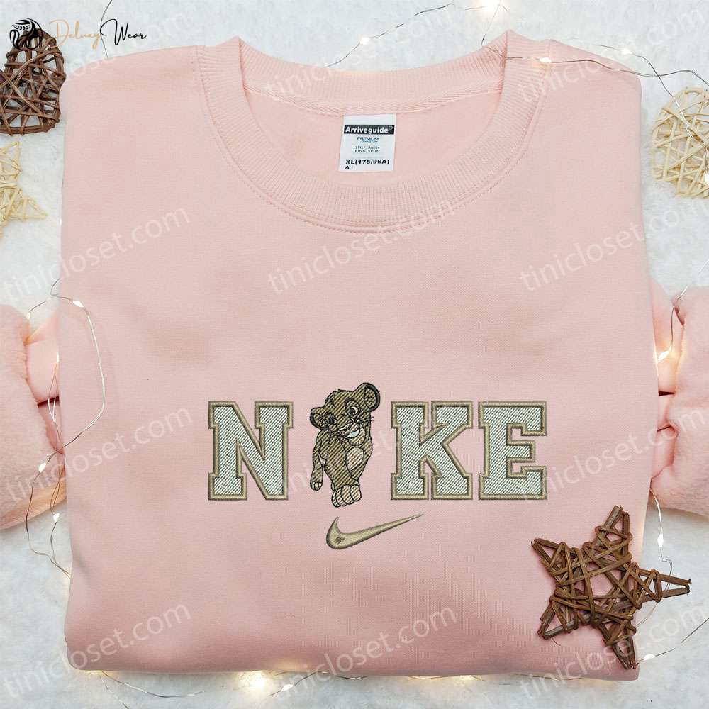 Disney Characters Embroidered Hoodie & Nike x Nala Cartoon Shirt Custom Nike T-shirt