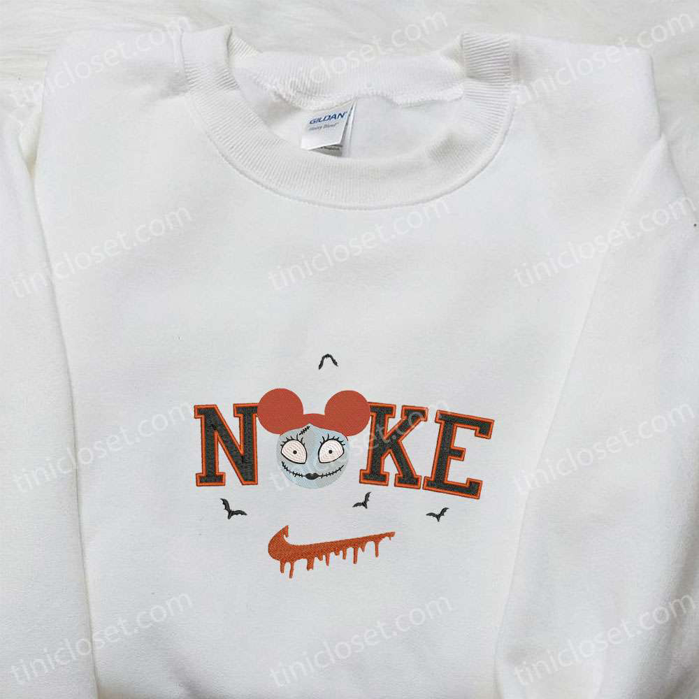Nike x Sally Mickey Head & Nightmare Before Christmas Characters Embroidered Shirt & Sweatshirt